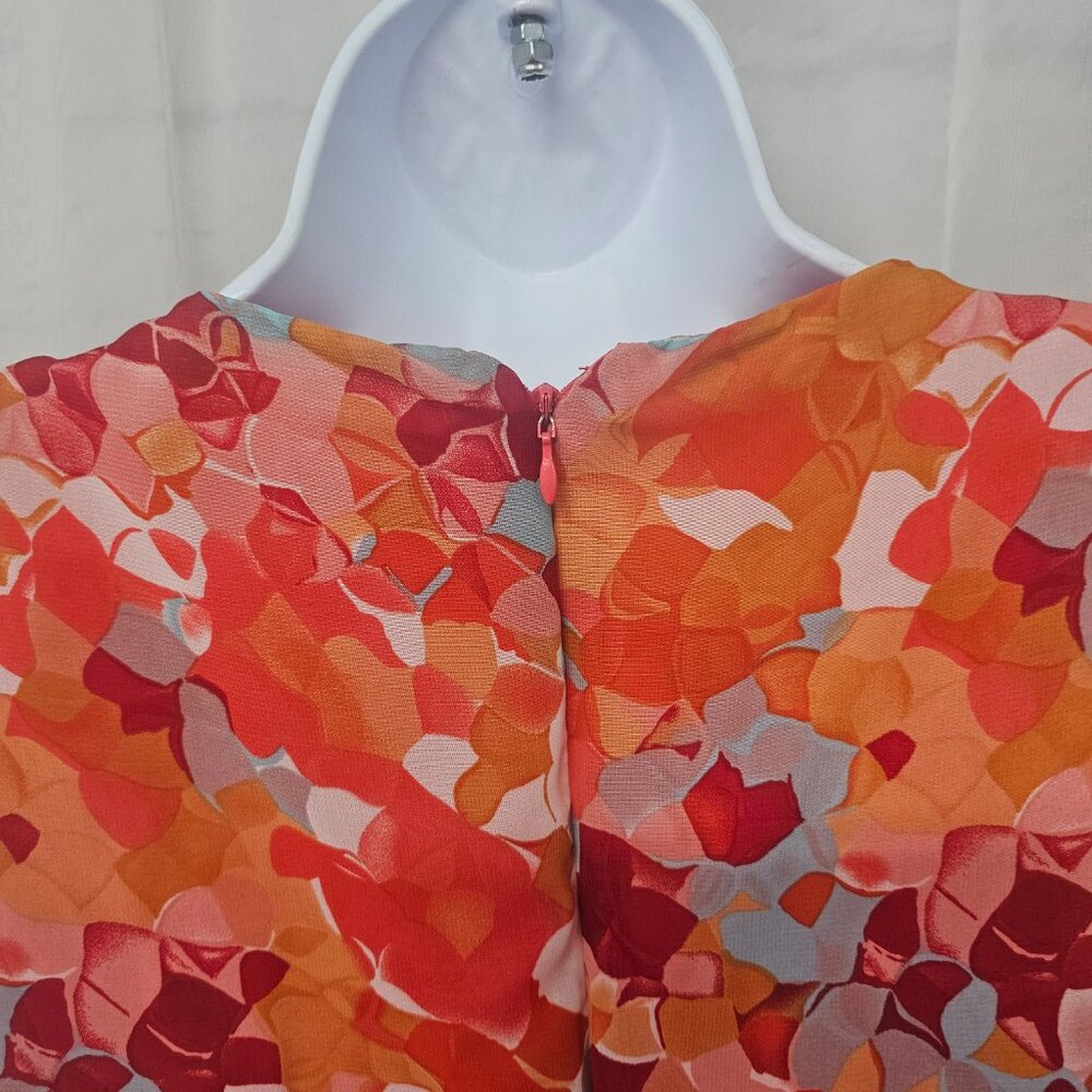 Andre Oliver Dress Coquette Sleeveless Pink Orange Retro 4 - Picture 8 of 13